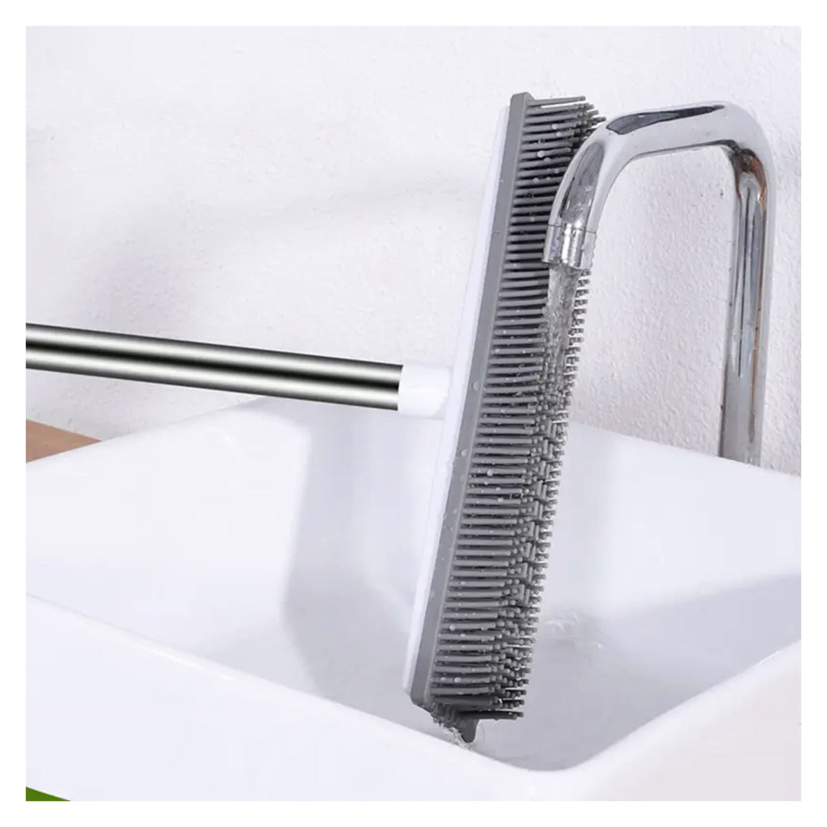 Close up of the rubber bristles